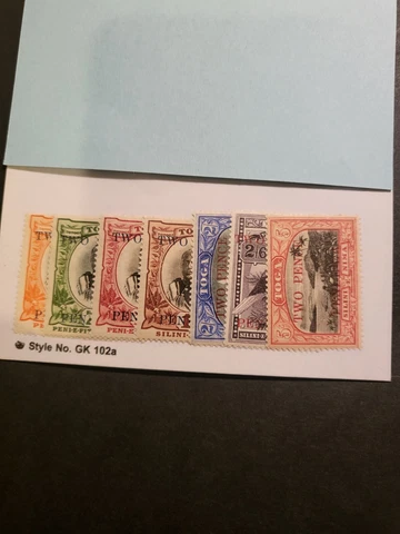 Stamps Tonga Scott #63-9 hinged Cover