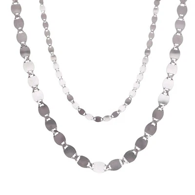 Gargantilla/Collar Oro Oro 14k Espejo Valentino Ajustable 14"to17" 3mm/5mm Foto 1 de 4