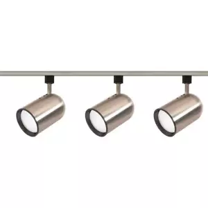 Nuvo Lighting TK342 Nickel 3-Light 4-3/4"W H-Track Track Kit - Picture 1 of 1