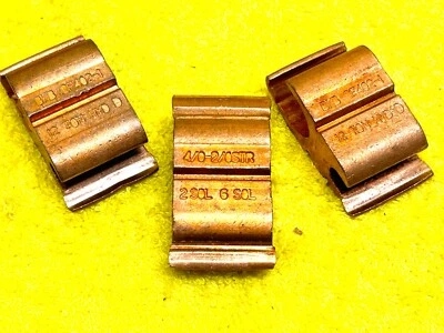 Lot of (3) BLACKBURN BKB CF102-1 COPPER COMPRESSION TAP CONNECTOR 4/0-2/0 STR - Image 1 of 3