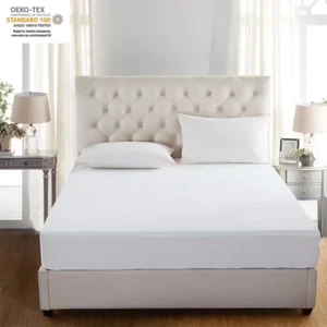 Twin Polyester Waterproof Mattress Protector, Bed Cover - Picture 1 of 5