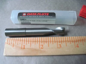 Data Flute HVMM20500 Carbide Radius End Mill 2FL 1/2 x 5/8 x 3-1/2" .060R 250219 - Picture 1 of 5