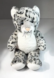 Build A Bear Workshop Plush Snow Leopard Grey Black White Stuffed Animal 2015 - Picture 1 of 10