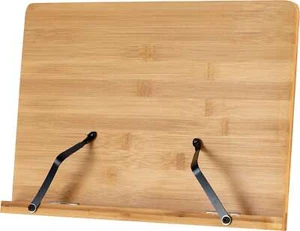 Tischnotenpult Tischständer Notenpult Notenstativ Bambus Holz Noten Klemme klein - Bild 1 von 12