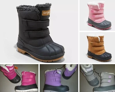 Botas de invierno impermeables forradas de piel sintética Cat and Jack "Denver" para niños pequeños Foto 1 de 4