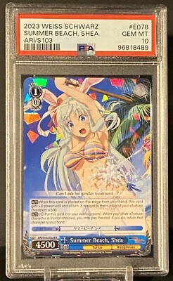 Weiss Schwarz Arifureta Summer Beach, Shea ARI/S103-E078 R PSA 10 Gem Mint - Image 1 of 2