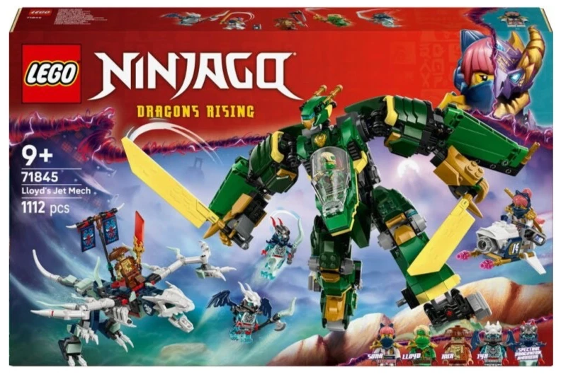 Lego Ninjago 71845 Lloyd’s Jet Mech 1112 peças kit de construção de brinquedos - Imagem 1 de 4