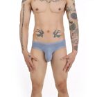 Men Striped Mesh Breathable Low Rise Underwear Bikini Panties Sexy Thongs Briefs