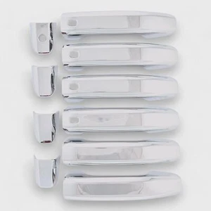 Patented Snap-On Chrome Door Handle Cover for 19-24 Chevy Silverado 1500 W/SMK - Picture 1 of 5