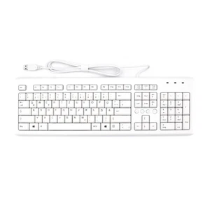 HP PR1101U USB Tastatur | Kabelgebunden | Weiß | Deutsch- QWERTZ | Neu - Bild 1 von 2