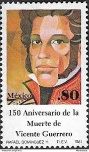 SKV) 1981. Mexico. 150th Anniversary of the death of Vicente Guerrero. 1 stamp S - Picture 1 of 1