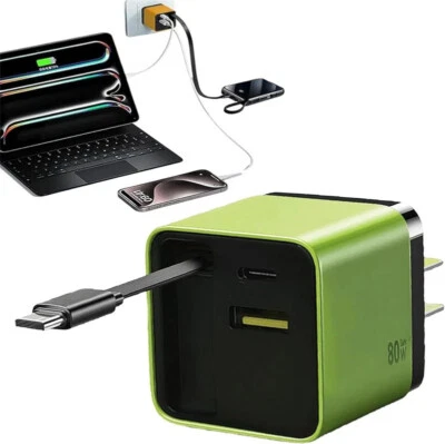 3 In 1 GaN Charger Scalable 80w Max Fast Charger Module With Type C & USB Ports - Image 1 of 4