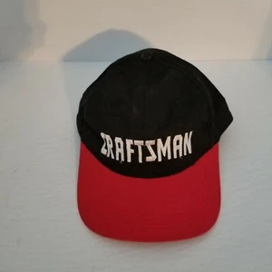 Vintage Craftsman Tools Adjustable Snapback Hat, Red & Black  - Picture 1 of 7