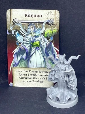 COOL MINI OR NOT Zombicide White Death - Kaguya - Figura e carta esclusiva Negromante Kickstarter
