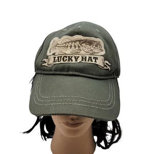 Angeln Barsch Glücksmütze grün Baseball Trucker Snapback Anpassung Kappe Sport - Bild 1 von 8