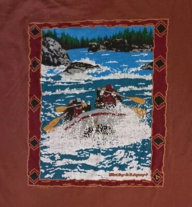 Vintage Single Stitch Exodus River of No Return Rafting T-Shirt distressed Idaho - Bild 1 von 6