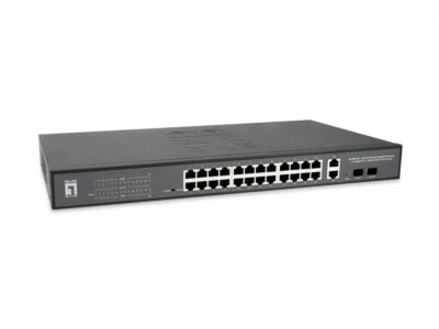 Switch GEP-2841 28-Port Web Smart Gigabit PoE Level One - Bild 1 von 4