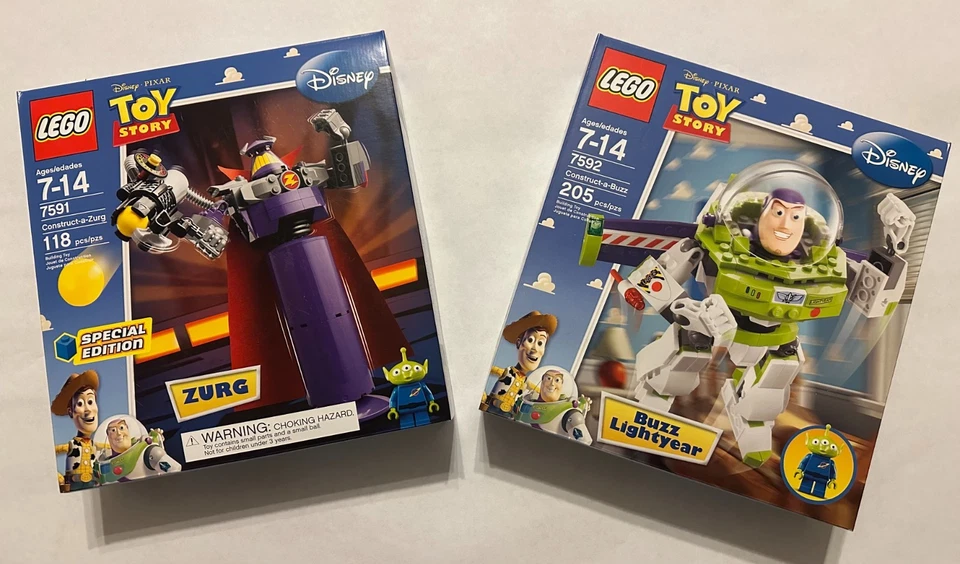 LEGO Toy Story: Construct-a-Zurg (7591) y Construct-A-Buzz (7592) - Nuevo/Sellado Foto 1 de 1