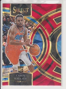 CASON WALLACE 2023-24 SELECT RC ROOKIE PREMIER ROJO HIELO AGRIETADO PRIZM - Imagen 1 de 1