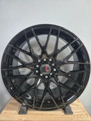 17x7.5/ 10 Hole/ Gloss Black Face/ Rim Track lite Wheels - Image 1 of 4