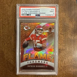 2020 Panini Phoenix Patrick Mahomes II Flame Throwers Orange #66/99 Chiefs PSA 9 - Picture 1 of 3