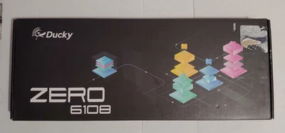 Teclado mecânico Zero 6108 branco puro hotswap Bluetooth RGB - Cherry MX2A - Imagem 1 de 4