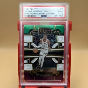 2023 Panini Select Green/White/Purple #87 Victor Wembanyama RC PSA 9 - Picture 1 of 2
