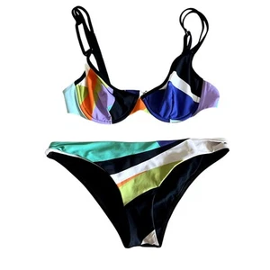 parah Bikini Badeanzug schwarz grün Gr. 32C Small D1 - Bild 1 von 4