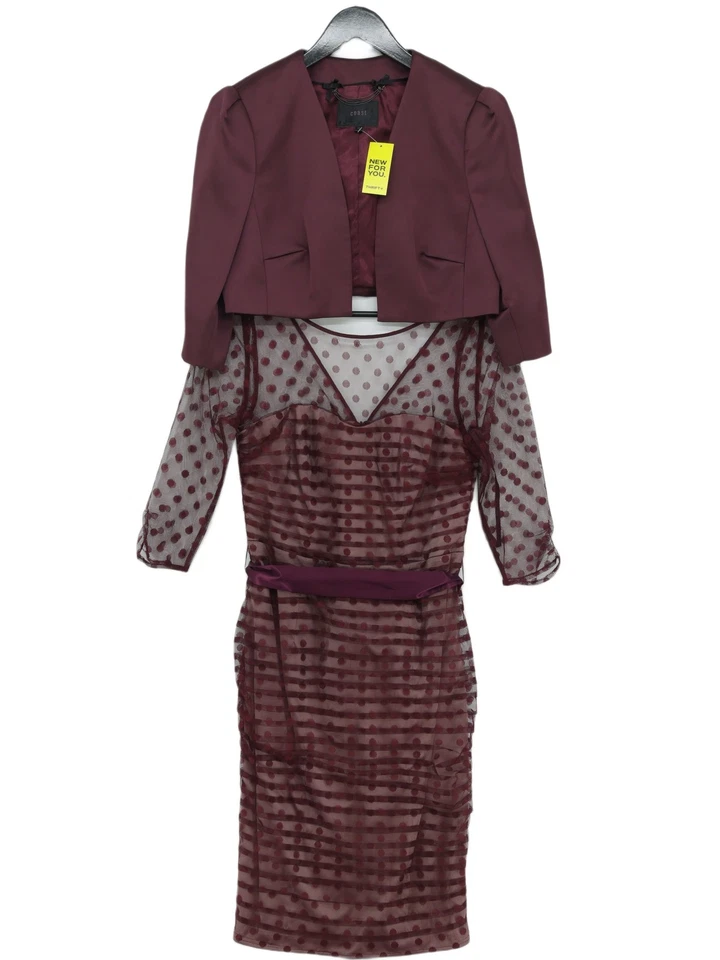 Traje de dos piezas Coast para mujer UK 12 poliéster púrpura Foto 1 de 4