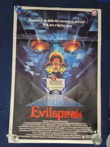 Vintage ~ Evil Speak ~ One Sheet 27x41 Original Movie Poster VGUC EvilSpeak - Bild 1 von 10
