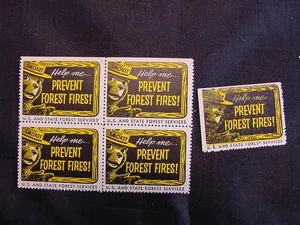 1955 Smokey Bear Poster Stamps SBr. 16 - Picture 1 of 1