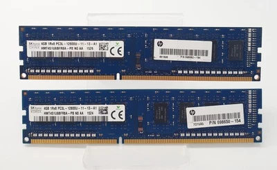 SK HYNIX 8GB (2X4GB) 1RX8 PC3L-12800U HMT451U6BFR8A-PB UDIMM PC 60 DAYS WARRANTY - Image 1 of 2