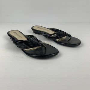 Obsessed Womens Black Crest New Slide Flat Sandals Size AU8 US8 UK5.5 EU39 - Picture 1 of 9