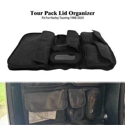 Bolsa organizadora con tapa Tour Pack apta para Harley Electra Street Glide 1993-2023 Foto 1 de 4