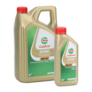 6L 6 Liter CASTROL Edge Motoröl Öl 5W-40 ACEA Light Duty C3 API SN/CF - Bild 1 von 3