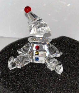 Swarovski Crystal Silver Edition Small Figurine Puppet Clown 7550 Box $125  R3-8 - Picture 1 of 6