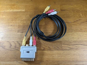 SCART To S-Video & Composite Video Adaptor with In-Out Switch plus all cables - Picture 1 of 3