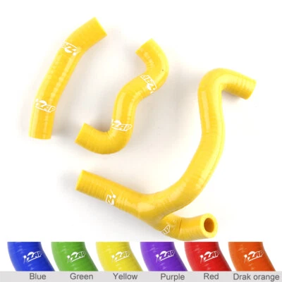 For 2012-2019 KTM 50SX 50 SX Yellow Silicone Radiator Coolant Hose Kit ZAP - Image 1 of 4