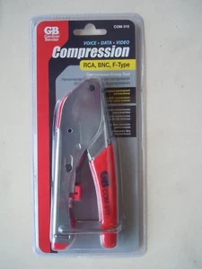 Gardner Bender COM-310 F-Type Compression Crimp Tool with Locking Close, Compact - Picture 1 of 2