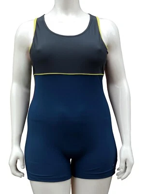 ACCLAIM Lyon Ladies Classic Fit Boy Leg Swimming Costume N/G/Y 14 & 18 2025 - Image 1 of 4