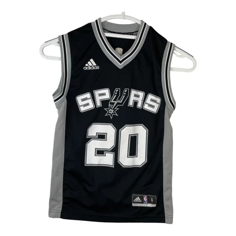 NBA Adidas San Antonio Spurs MANU GINOBILI #20 Black Jersey Youth Kids Small Cover