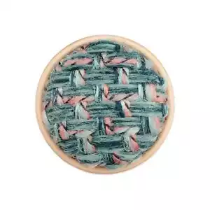 5pcs Metal Button with Yarn Decor for Fashion, Craft Sewing Projects DIY 18-25mm - Picture 1 of 12