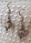 Vintage Sterling Silver 925 Lantern/Ball Drop/Dangle Earrings 3.6g (Grp. 13)