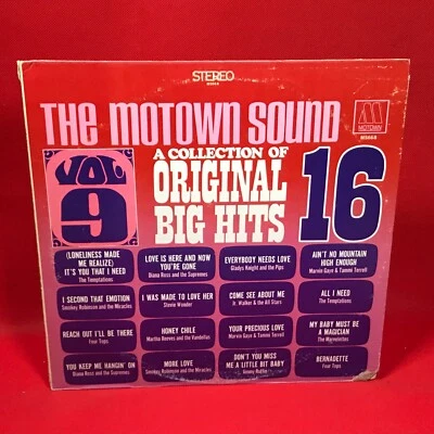 VARIOUS Motown Sound Collection Of Original 16 Big Hits Vol. 9 1968 USA Vinyl LP - Image 1 of 4