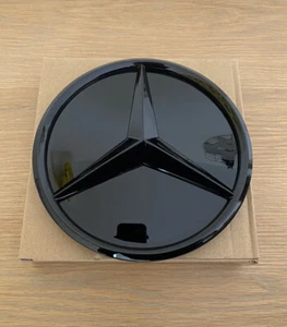 Mercedes Black Front Grill badge Replacement STAR For FACELIFT W205 W177 2018+ - Picture 1 of 6