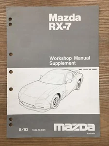 MAZDA RX7 SERIES 6 WORKSHOP MANUAL SUPPLEMENT GREY BOOK ORIGINAL GENUINE - Picture 1 of 9