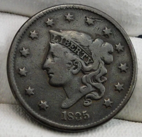 1835 Penny Coronet Large Cent Cover