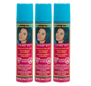 Jerome Russell Temp'ry Spray-on Auburn Hair Color, 2.2oz x 3 pack - Picture 1 of 1