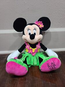 Disney Store Hawaii 15" Minnie Mouse Hula Plush