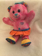 Tyco Doodle Bear Jean Pink Stuffed Plush Animal Toy 2005